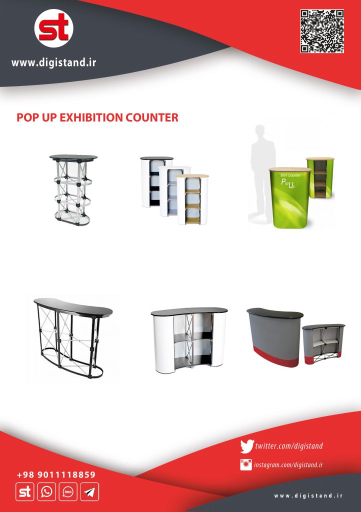 Portable pop up counters